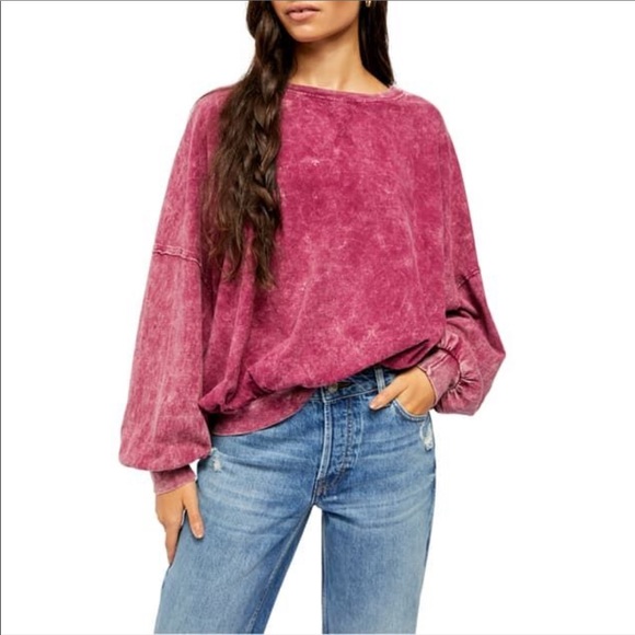 Free People Tops - NWT FREE PEOPLE / 213 LONG SLEEVE CREW NECK SWEATER